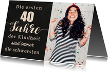Einladung 40 Geburtstag Selbst Gestalten Mit Kaartje2go