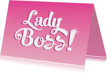 Felicitatie eigen bedrijf lady boss