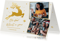 Firmen-Weihnachtskarte 'Oh deer, what a year'