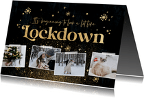 Fotocollage Weihnachtskarte Lockdown