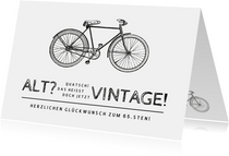 Geburtstagskarte Fahrrad Vintage