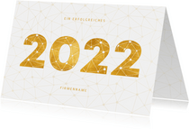Geschäftliche Neujahrskarte 2022 Verbindungen