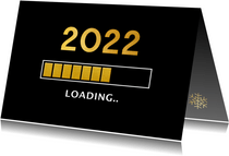 Geschäftliche Neujahrskarte Loading 2022