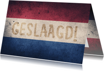 GESLAAGD Nederlandse vlag - DH