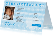 identiteitskaart geboorte jongen
