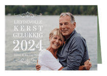 Liefdevolle kerstkaart met grote foto