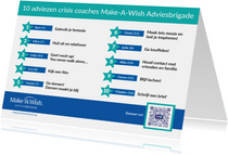 Make-A-Wish 10 adviezen Adviesbrigade crisis coaches