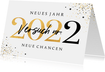 Neujahrskarte 2022 Versuch Nr. 2