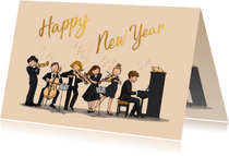 Nieuwjaarskaart orkest 