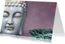 Spirituele kaart Boeddha wit