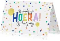 Stichting Jarige Job - HOERA ballonnen en confetti