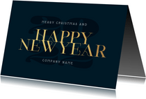 Stilvolle Neujahrskarte 'Happy New Year'