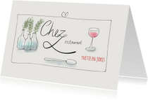 Uitnodiging Chez Restaurant II