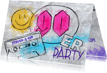 Uitnodiging jaren 90 party