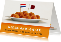 Uitnodiging WK voetbal Nederland - Qatar - 29 november