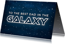 Vatertagskarte 'Best Dad of the Galaxy'