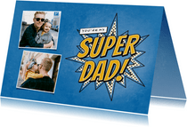 Vatertagskarte mit Fotos Superdad