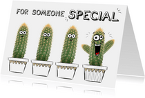 Vriendschapskaart met cactussen for someone special! 