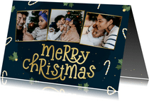 Weihnachtskarte Bilderreihe 'Merry Christmas'