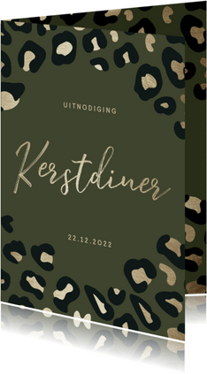 Uitnodiging kerstdiner | Kaarten kerstdiner | Kaartje2go