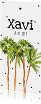 Geboortekaartje palmbomen