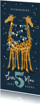 Kinderfeestje giraf feest tweeling confetti slingers