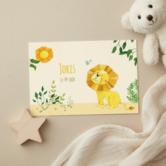 Geboortekaartje leeuw