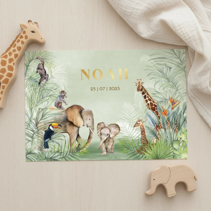 Geboorte dieren in jungle