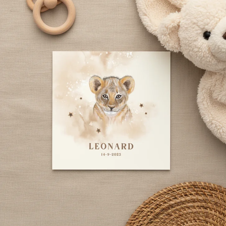 Geboortekaart welpje