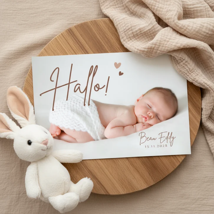 Geboortekaartje met je mooiste babyfoto