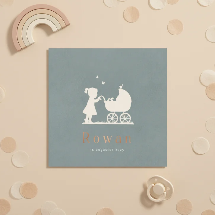 Geboortekaartje zusje en baby av