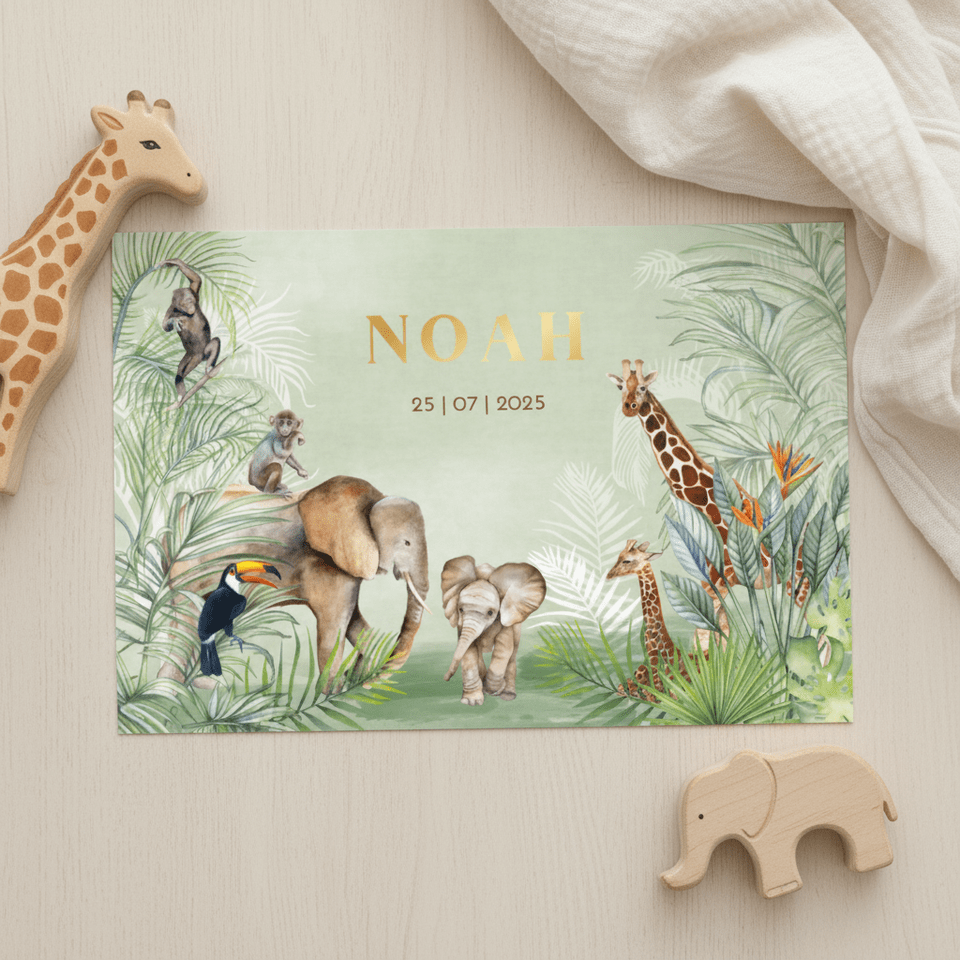 Geboorte dieren in jungle