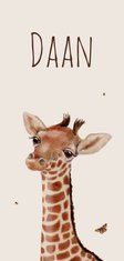 Geboortekaart Lieve kleine giraffe
