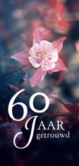 Jubileum 60 jaar getrouwd bloem