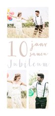 Jubileum collage 10  jaar 3 foto's