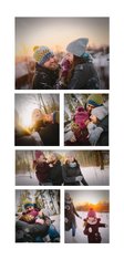  Kerstkaart collage 6 foto's langwerpig