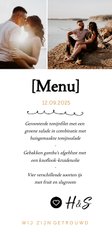 Menukaart - langwerpig met foto's