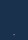 Minimalistisch blauw geboortekaartje jongen met foto en naam Achterkant