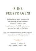 Stijlvolle klassieke groene kerstkaart boogvorm met foto Achterkant