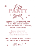 Uitnodiging samen 45 feestje cocktail cheers doodle Achterkant