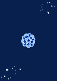 Zakelijke kerstkaart delfts blauw stijlvol bloemen goud 2027 Achterkant