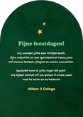 Zakelijke kerstkaart onderwijs boeken kerstboom sterren Achterkant