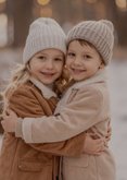 2026 Kerstkaart grote foto transparant met goudfolie 2