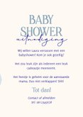 Babyshower jongen uitnodiging met blauwe ballonnen 3