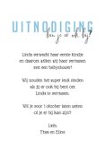 Babyshower uitnodiging | Regenboog waterverf blauw 3