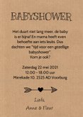 Babyshower uitnodiging wolkje hartjes  3