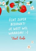 Bedankkaart 'Berry much' 3