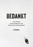 Bedankkaart 'Das fijn zeg' 3