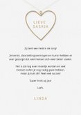 Bedankkaart jij hebt een hart van goud typografie hart 3