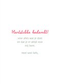 Bedankkaart merci croissant en cappuccino Frankrijk 3